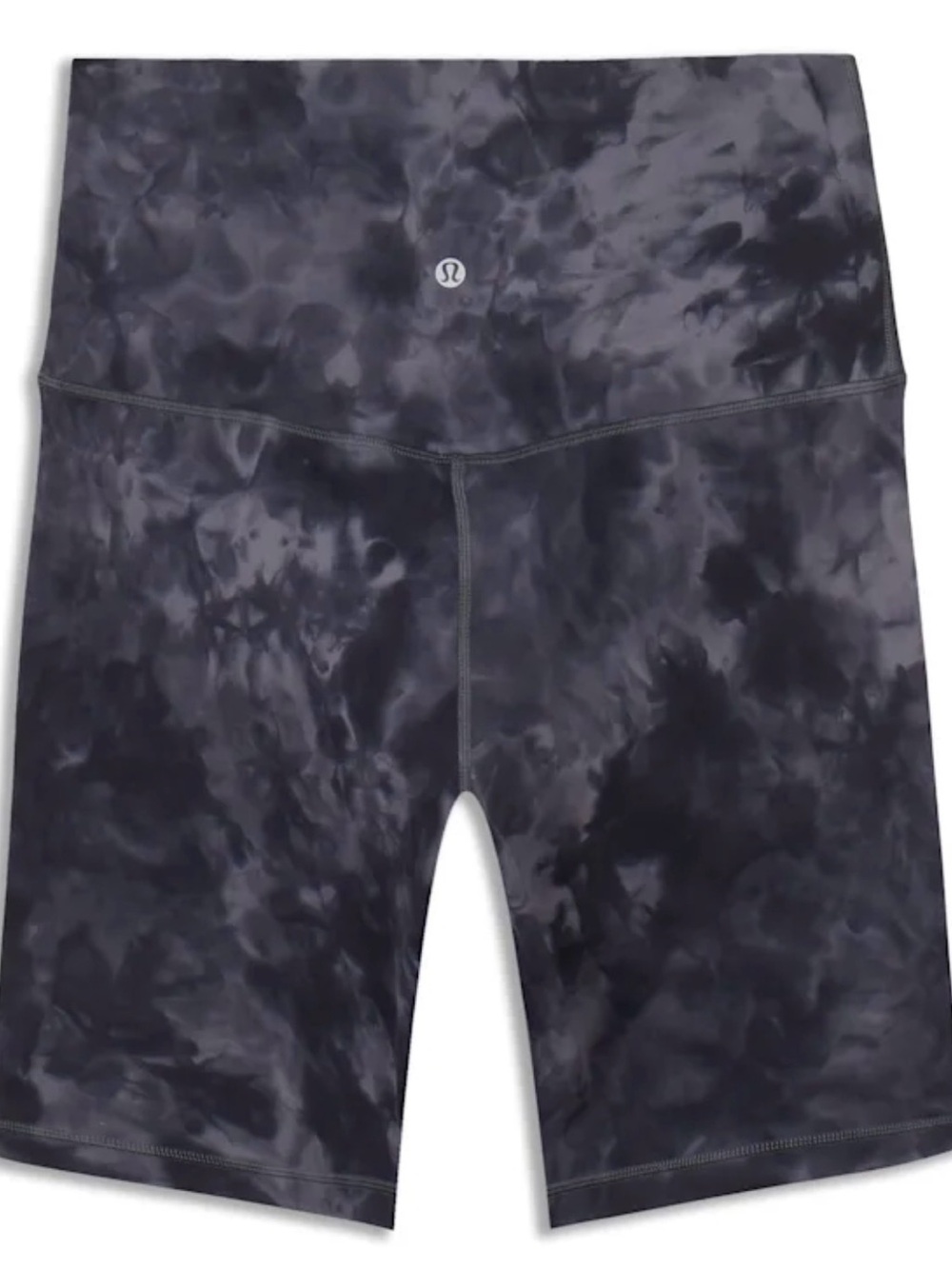 lululemon athletica Black Tie-Dye High-Rise Bike Shorts